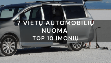 7 vietų automobilių nuoma Top 10 įmonių